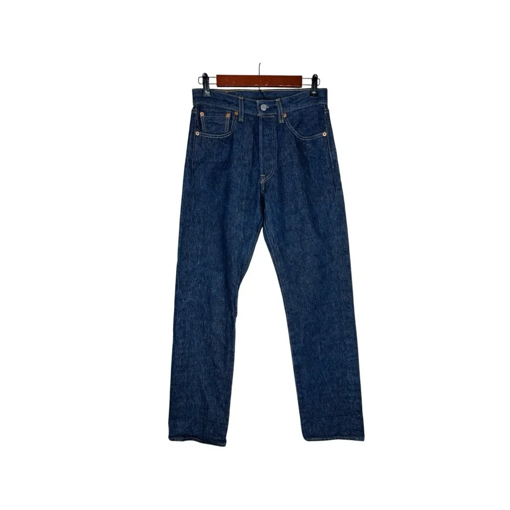 Levi's Men 501 XX Shrink To Fit STF Rigid Dark Wash Straight Leg Jeans W 29 L 34